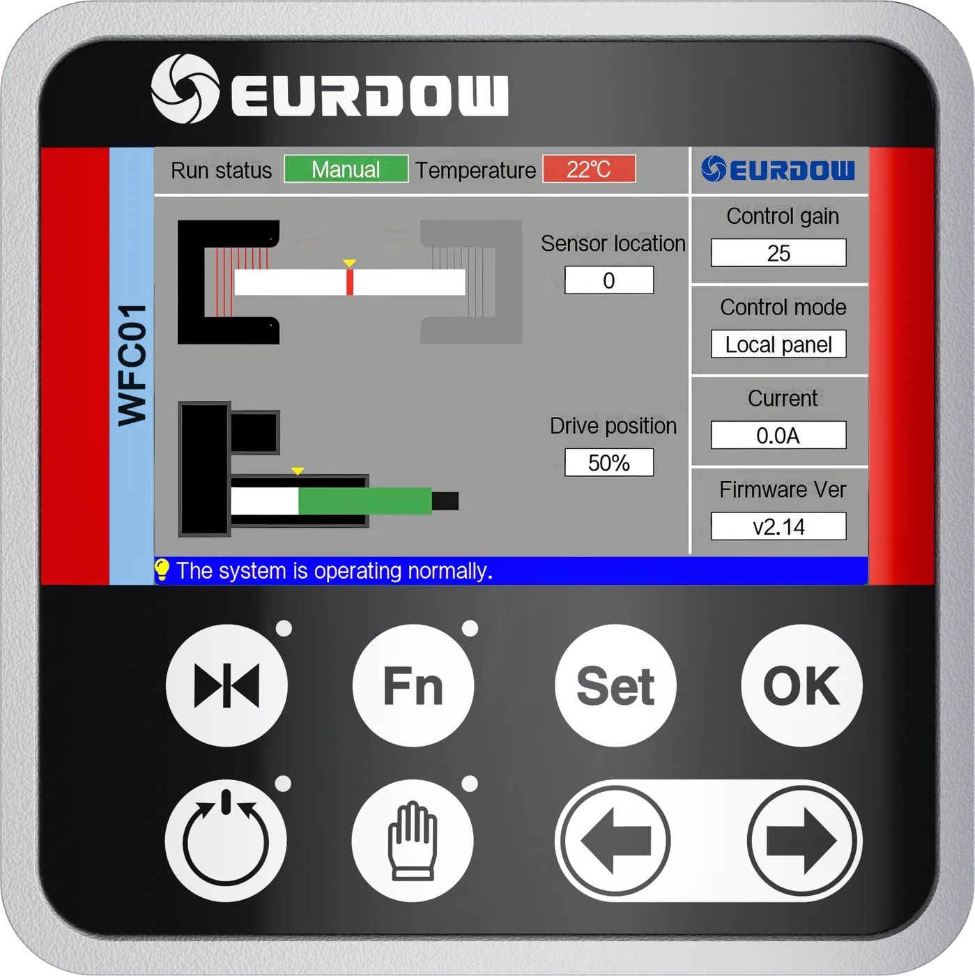 WFC01 colour-display controller with English interface