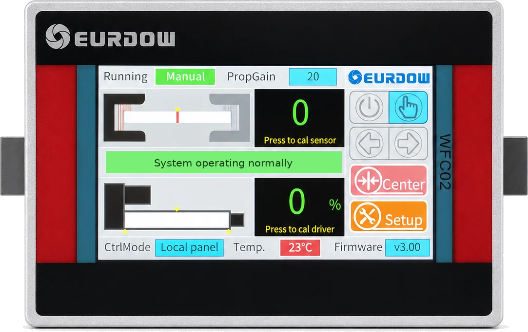 WFC02 touch-screen controller with English interface